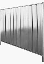 Mobilní oplocení trapézové plné